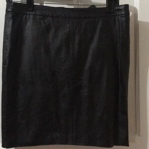 Faux leather skirt